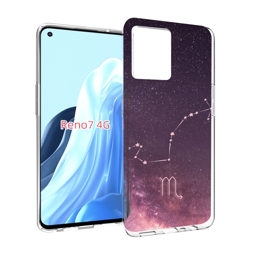 

Чехол MyPads знак зодиака скорпион 4 для OPPO RENO 7 4G, Прозрачный, Tocco