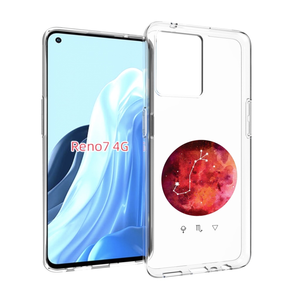 

Чехол MyPads знак зодиака скорпион 6 для OPPO RENO 7 4G, Прозрачный, Tocco