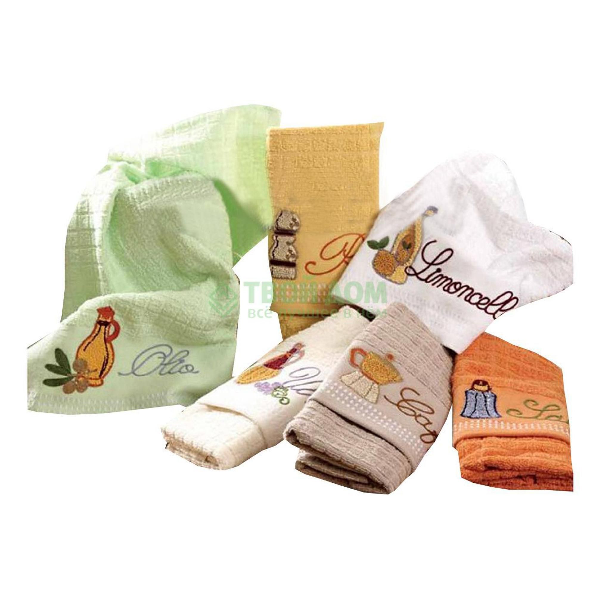 

Полотенце Vingi ricami Элиза-В 50 х 70 см махровое 6 шт, Белый