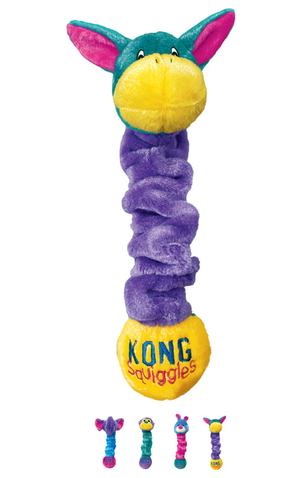 Игрушка для собак Kong Squiggles в ассортименте р. М