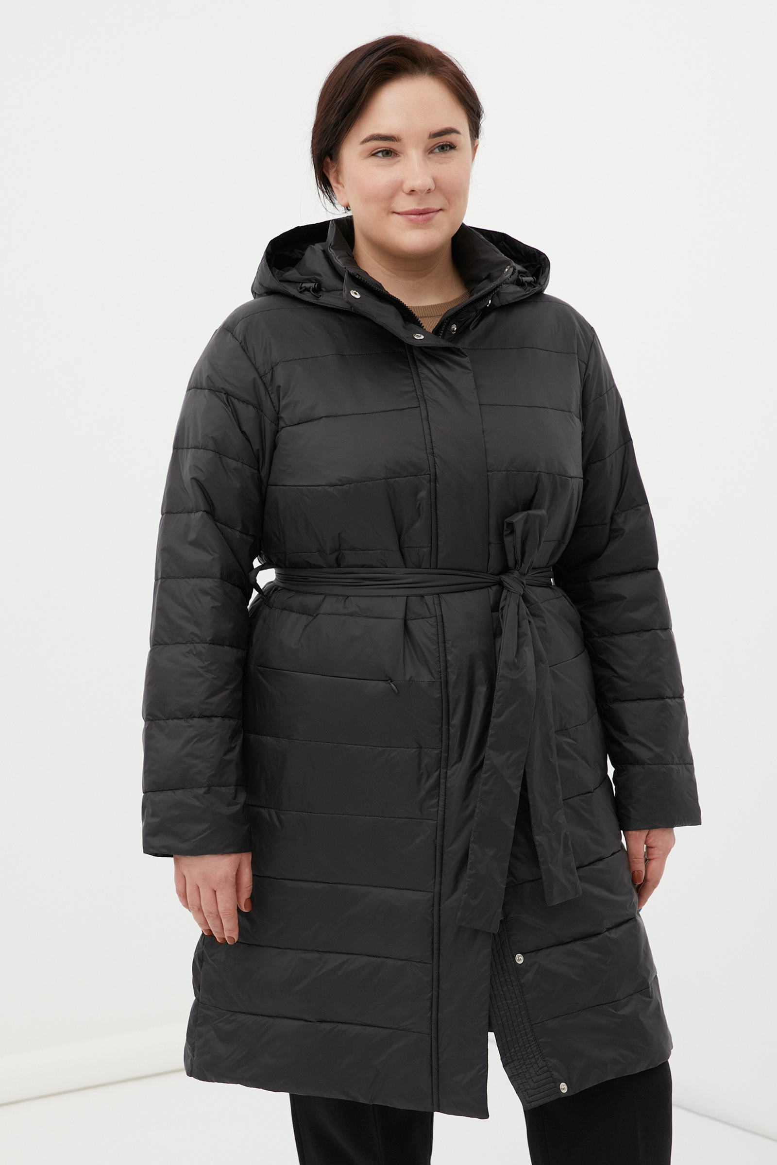 

Пальто женское Finn Flare FBC16006 черное 2XL, FBC16006