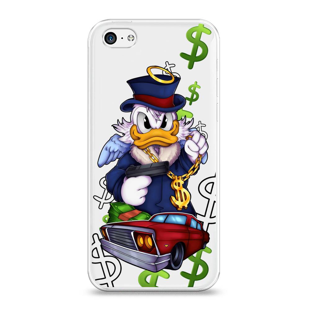 

Чехол на Apple iPhone 5C "Scrooge McDuck with a Gold Chain", Красный;синий;белый, 10250-6