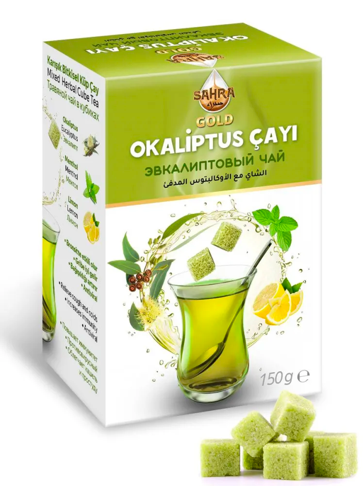 Чай зеленый с эвкалиптом натуральный SAHRA GOLD, 150 г