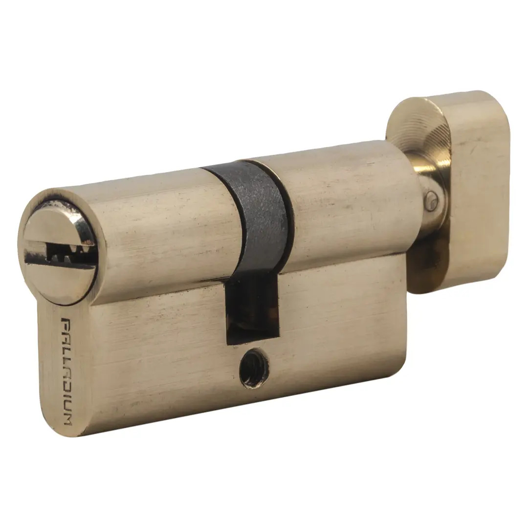 

Цилиндр ключ/вертушка 30х30 золото, 60 C BK PB, Золотистый