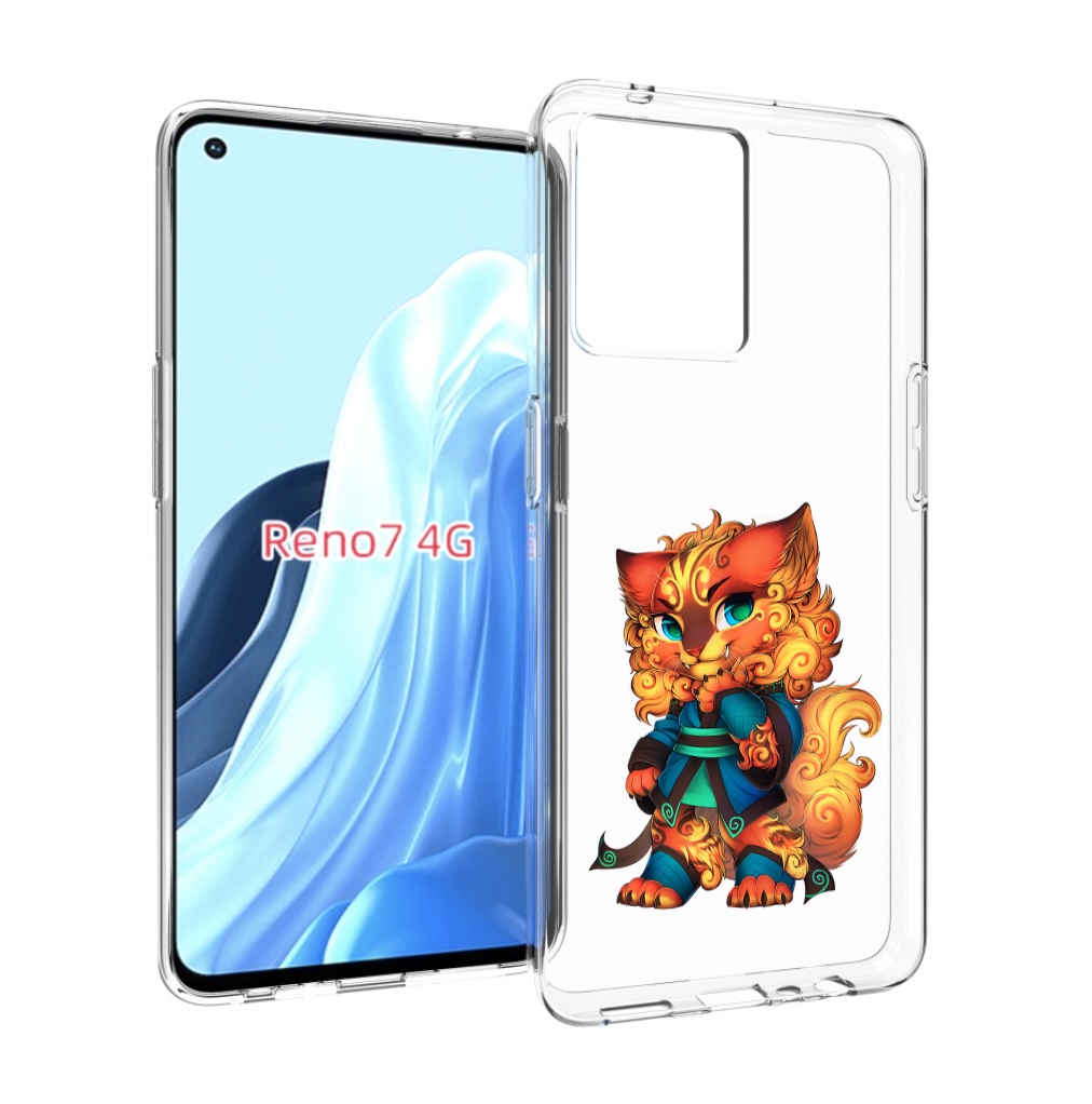 

Чехол MyPads золотой-кот для OPPO RENO 7 4G, Прозрачный, Tocco