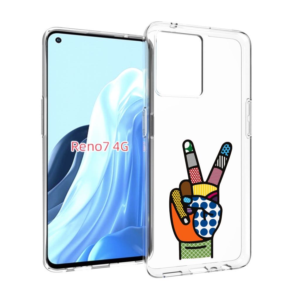 

Чехол MyPads йоу пальчики для OPPO RENO 7 4G, Прозрачный, Tocco
