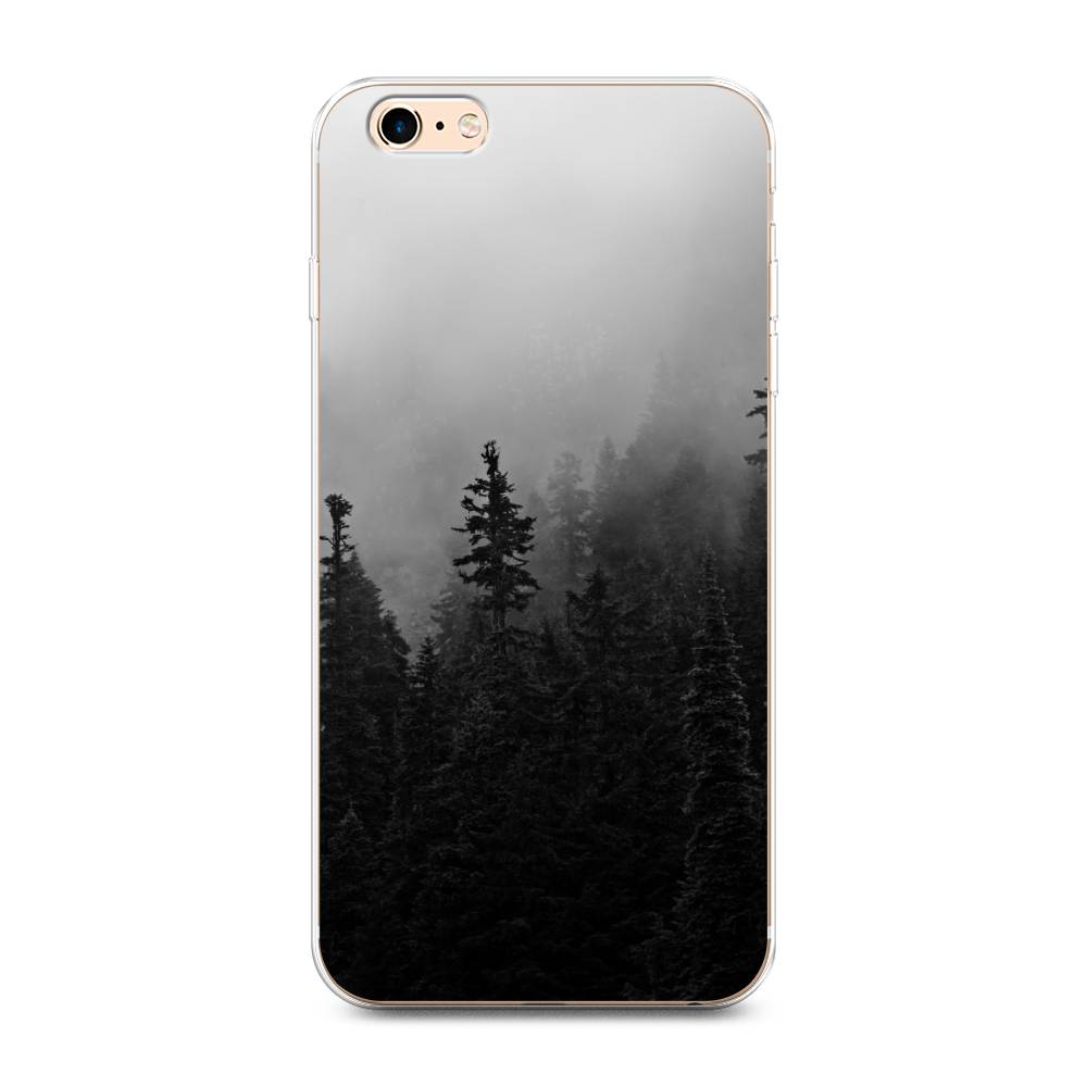 

Чехол на Apple iPhone 6 Plus/6S Plus "Туманный лес", Серый;черный, 10550-2