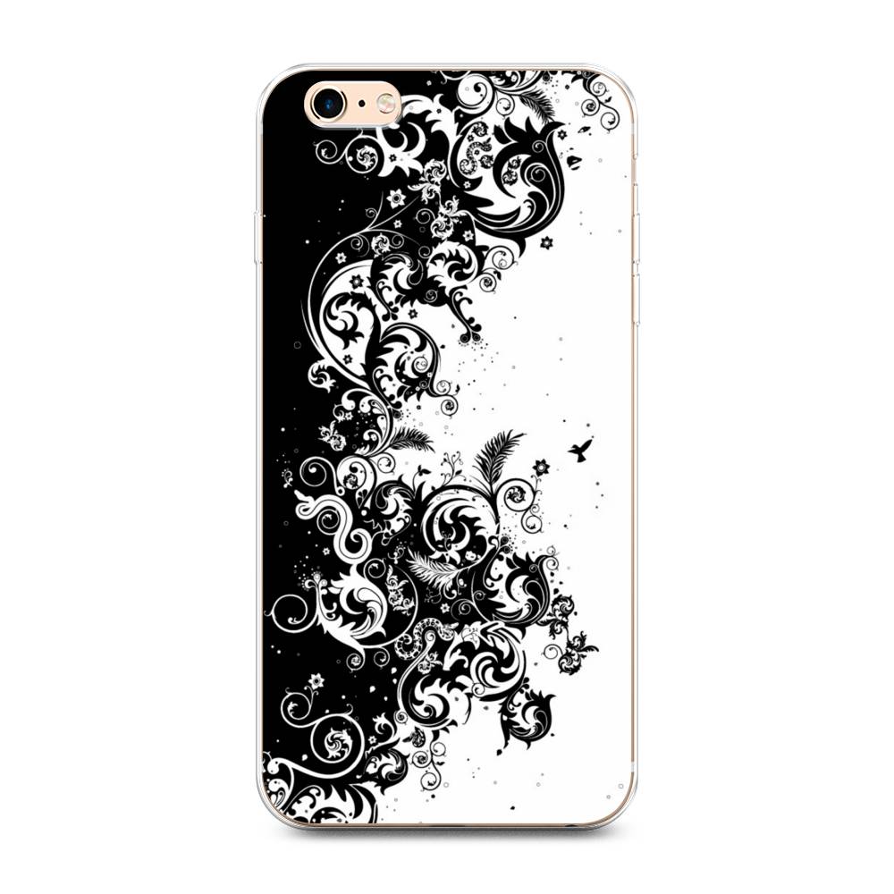 

Чехол на Apple iPhone 6 Plus/6S Plus "Черно белый узор", Белый;черный;серый, 10550-3