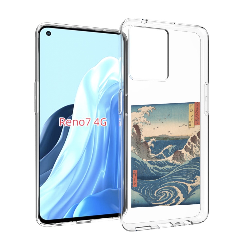 

Чехол MyPads картинка волны водоворот для OPPO RENO 7 4G, Прозрачный, Tocco