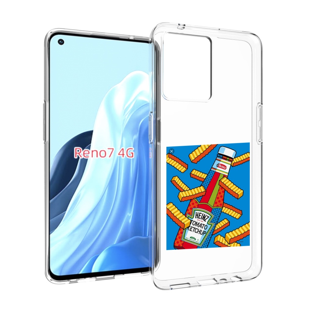 

Чехол MyPads картошка с соусом для OPPO RENO 7 4G, Прозрачный, Tocco
