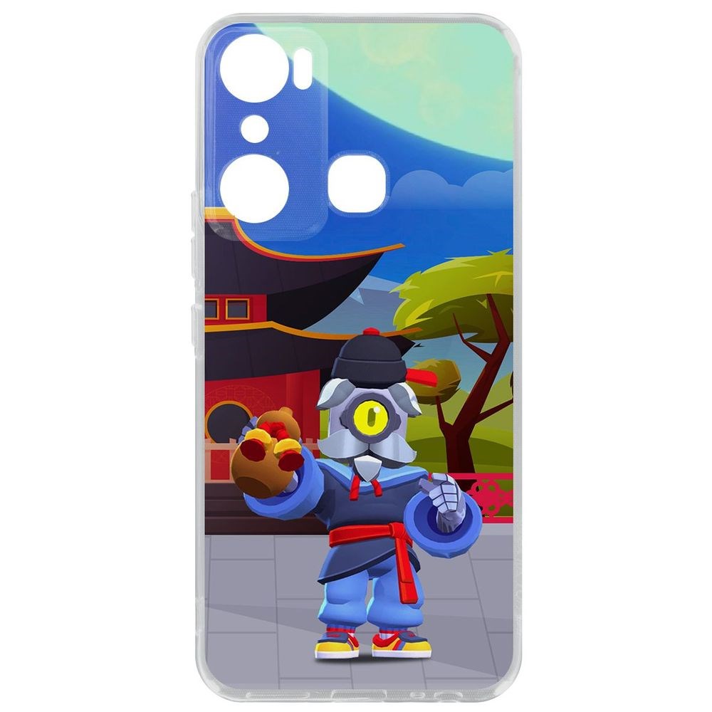 

Чехол-накладка Brawl Stars-Великий Мастер Барли для Infinix Hot 20i, Прозрачный