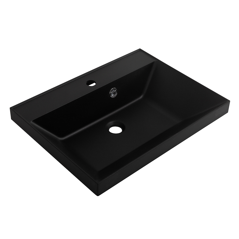 

Раковина из искусственного камня BelBagno BB600/450-LV-ART-AST-NERO, Черный матовый