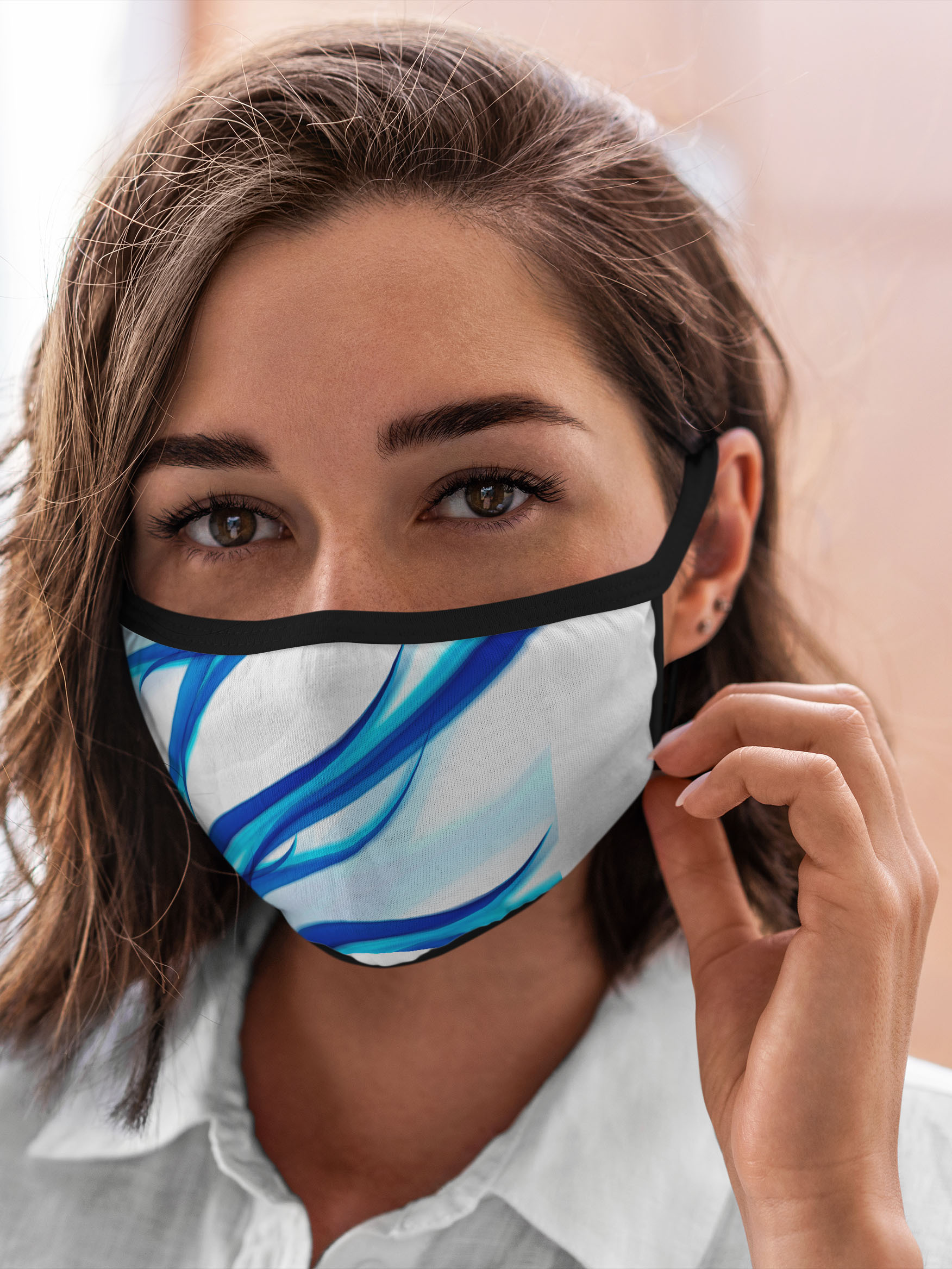 

Многоразовая маска унисекс Burnettie Полосы Stripes Blue, Разноцветный, Полосы Stripes Blue