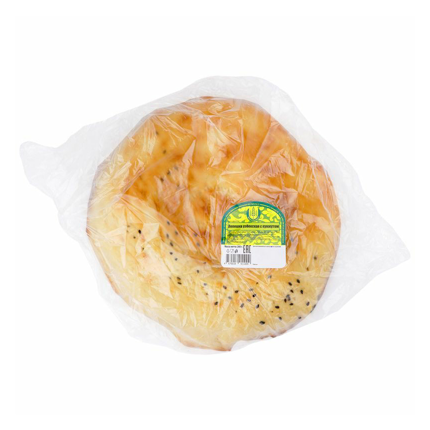 

Лепешка КлассПродукт Узбекская пшеничная с кунжутом 260 г