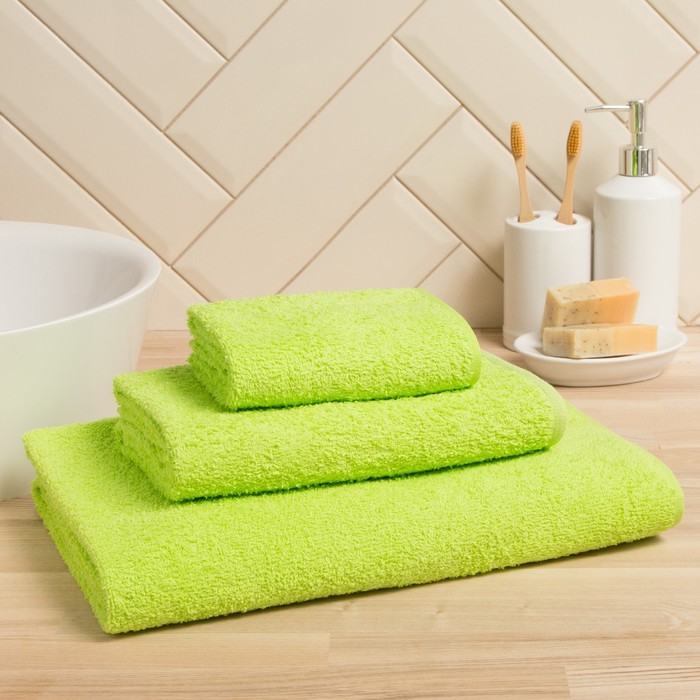 

Полотенце махровое Экономь и Я 70х140 см зеленый, 100% хлопок, 320 гр/м2, 927297401