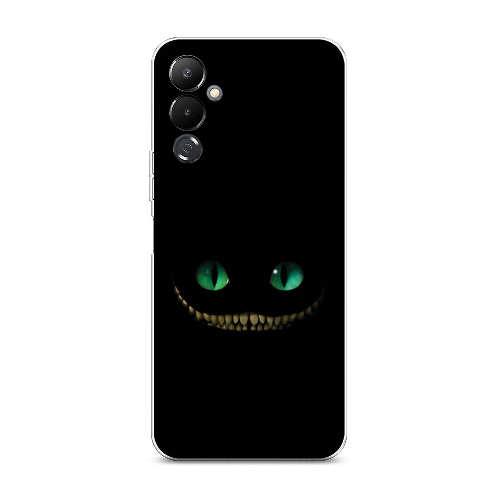 

Чехол Awog "Зеленоглазый чеширский кот" на Tecno Pova 4 / Текно Пова 4, Черный