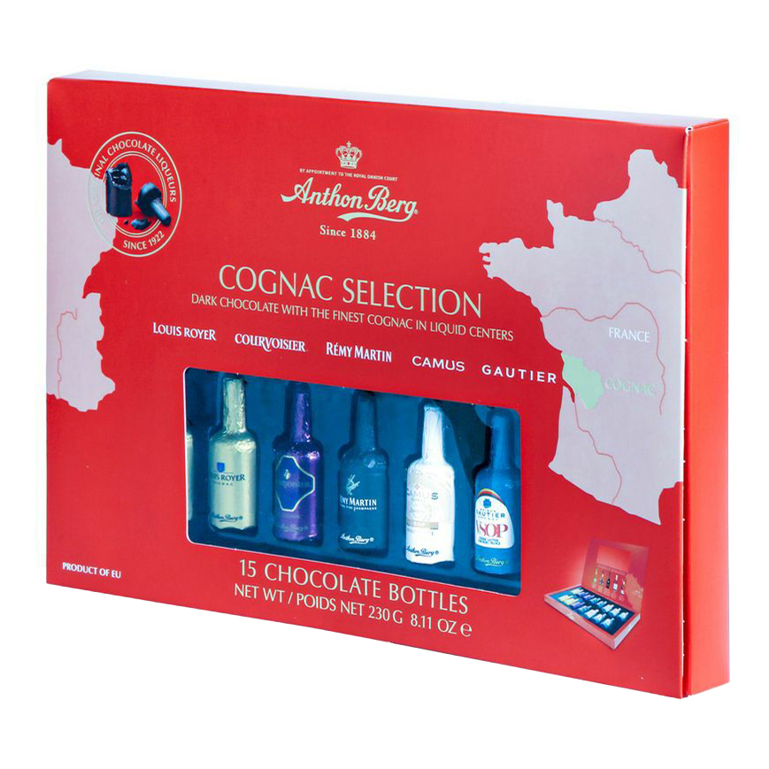 Конфеты шоколадные Anthon Berg Chocolate Liqueurs Cognac Selection с коньяком 230 г