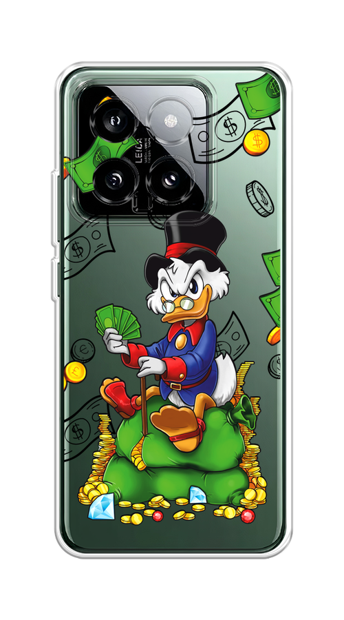 

Чехол на Xiaomi 14 "Scrooge Richness", Черный;синий;зеленый, 320350-1