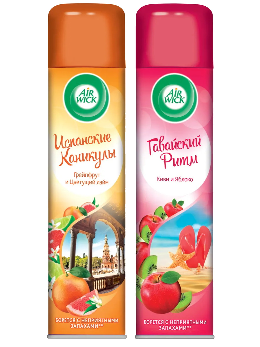 

Набор Освежителей воздуха Air Wick Испанские каникулы 290 мл Гавайский ритм 290 мл, 22-0128