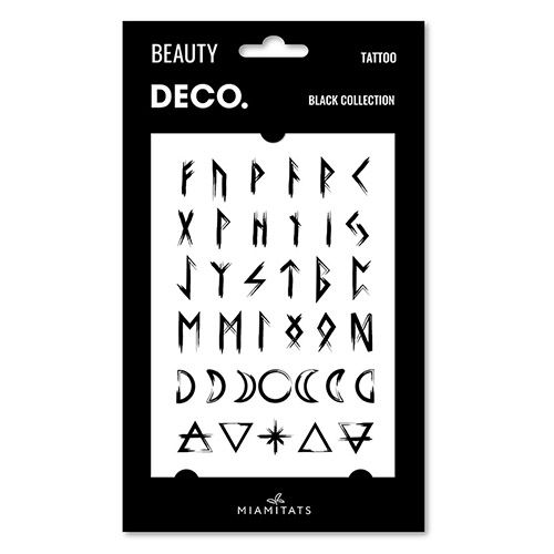 

Татуировка для тела DECO. BLACK COLLECTION by Miami tattoos переводная (Signs), Черный, BLACK COLLECTION