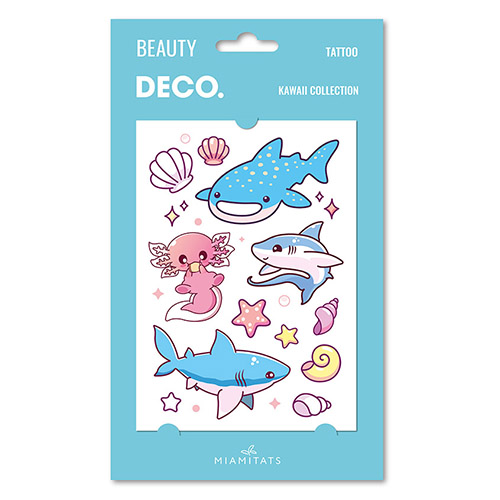 Татуировка для тела DECO. KAWAII COLLECTION by Miami tattoos переводная (Ocean) няшки раскраски кавайи