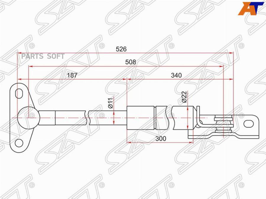 

Амортизатор Крышки Багажника Toyota Harrier Rx300 97-03 L