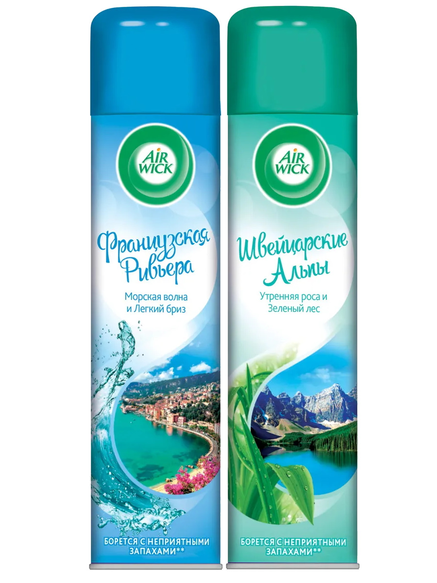

Набор Освежителей воздуха Air Wick Французская Ривьера 290 мл Швейцарские Альпы 290 мл, 22-0128