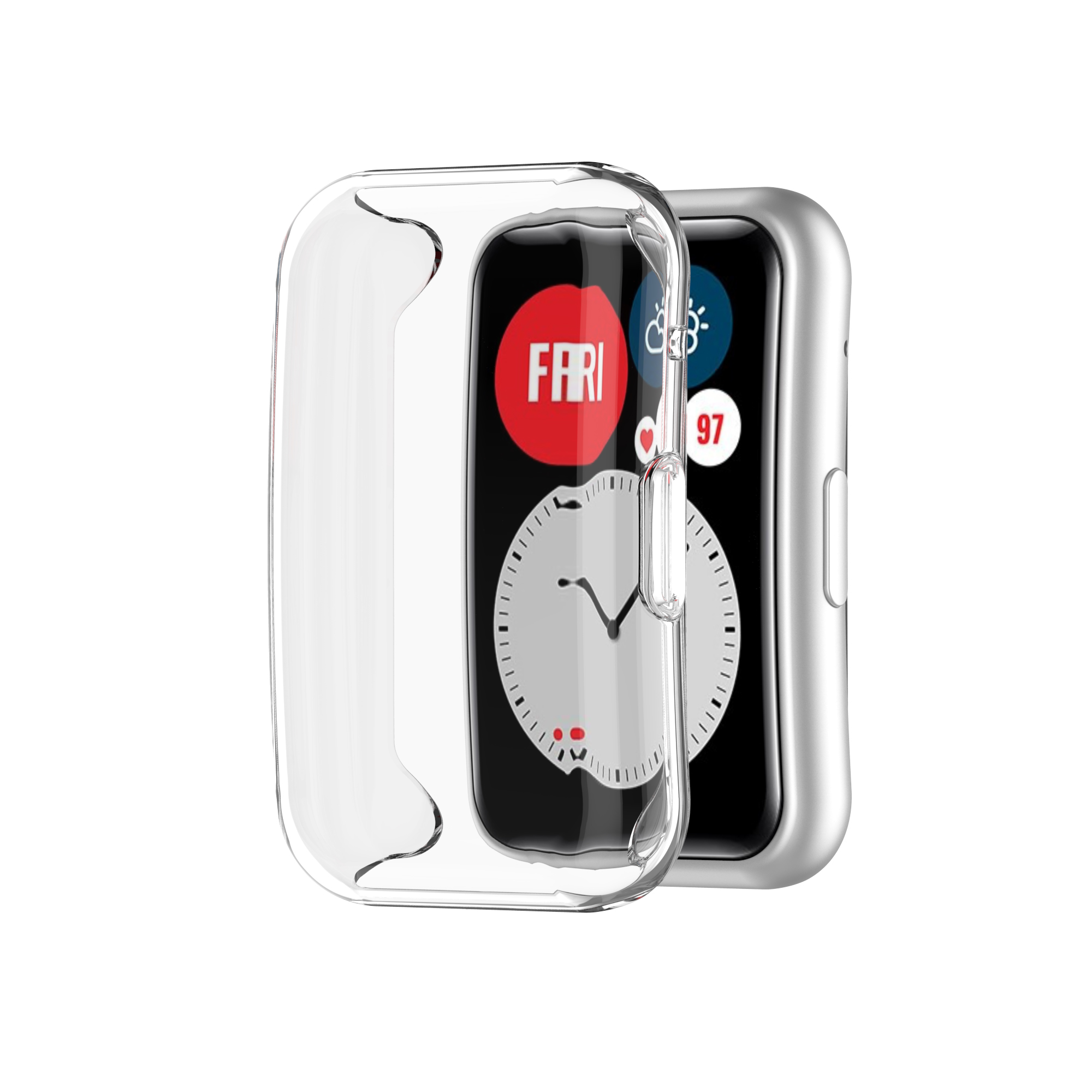 Защитный чехол для Huawei Watch Fit TIA-B09 - прозрачный