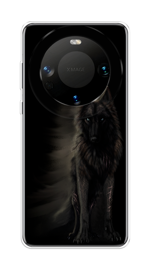 

Чехол на Huawei Mate 60 "Туманный волк", Черный, 6122150-1