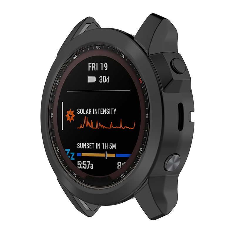 Защитный чехол бампер для Garmin Fenix 7X/Fenix 7X Solar - черный