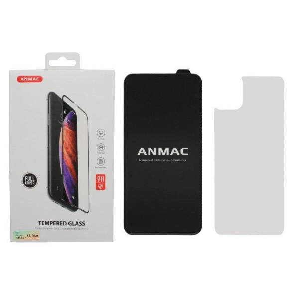 Защитное стекло ANMAC для  iPhone 11 Pro Max Full Cover + пленка назад