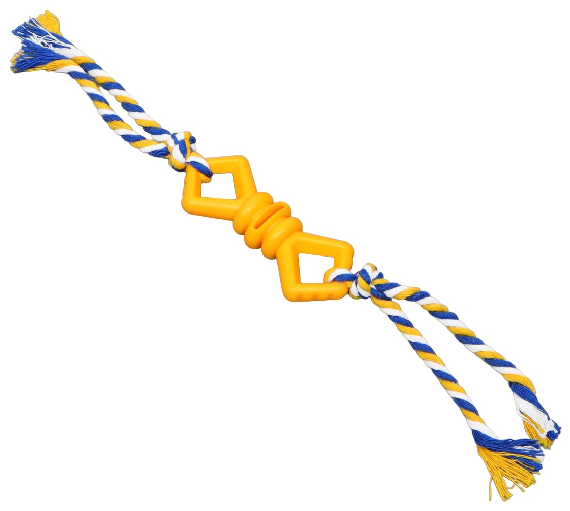 

Игрушка для собак Пижон бантик, с канатом, 11 см