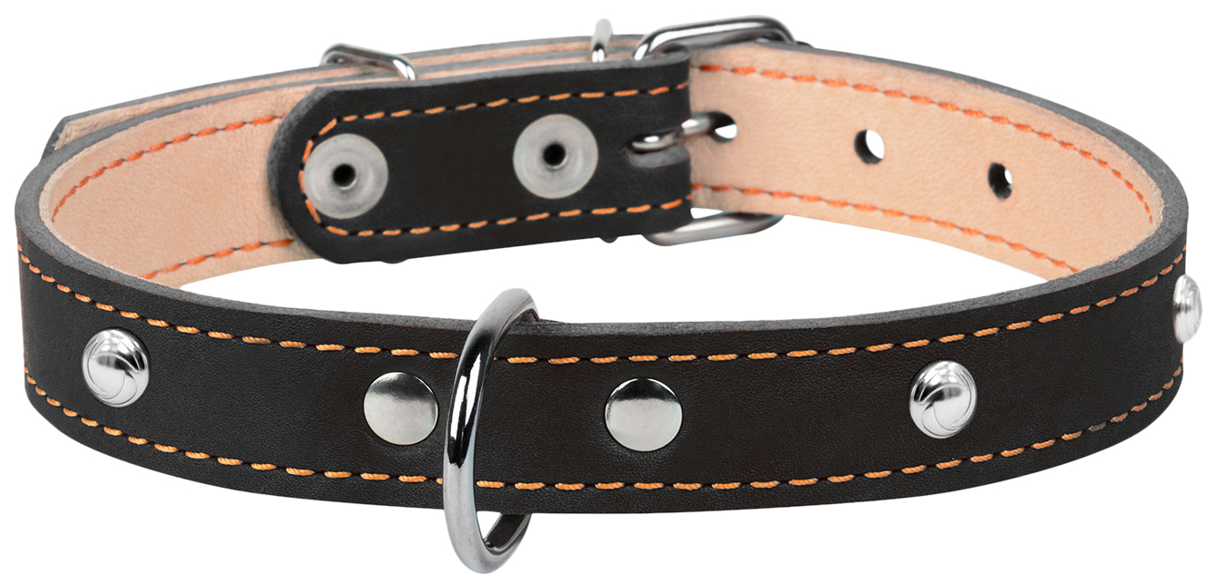 

Ошейник для собак Collar двойной с украшениями коричневый 27-35 см