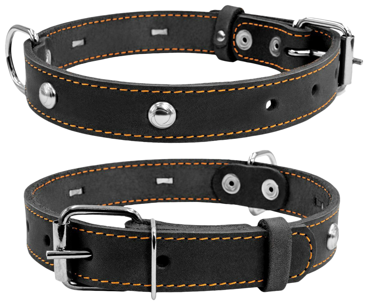 

Ошейник для собак Collar одинарный с украшениями коричневый 32-40 см