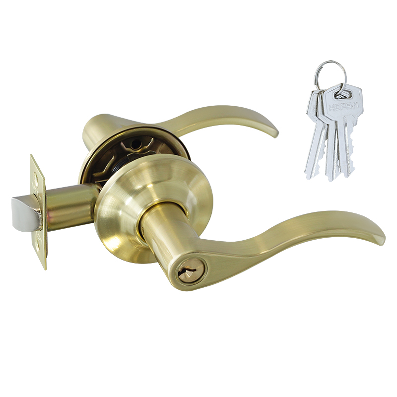 

Ручка защелка НОРА-М ISPARUS НН-01 нажимная для межкомнатных дверей, 19809, Желтый, НН-01