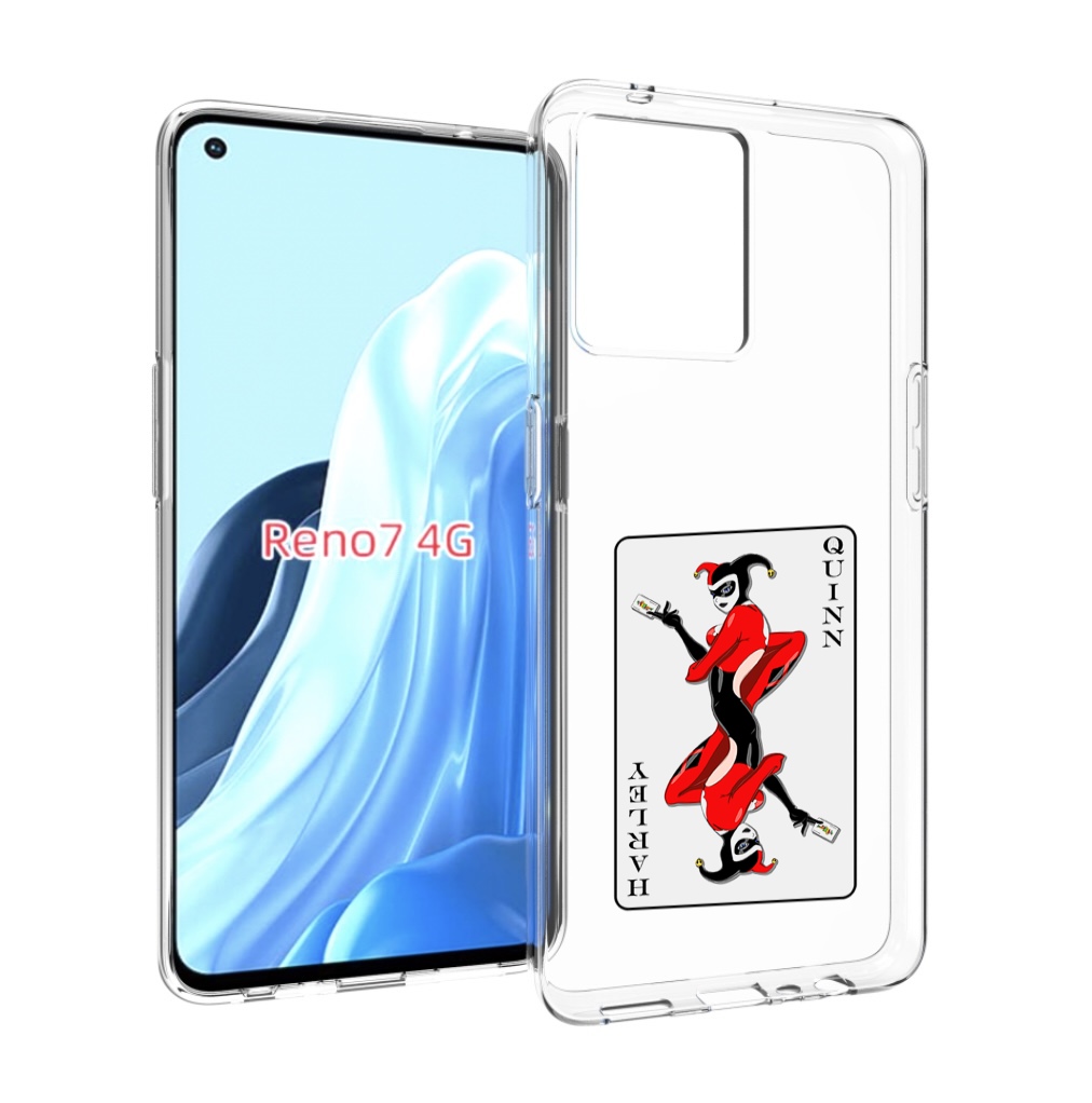 

Чехол MyPads королева-джокера для OPPO RENO 7 4G, Прозрачный, Tocco
