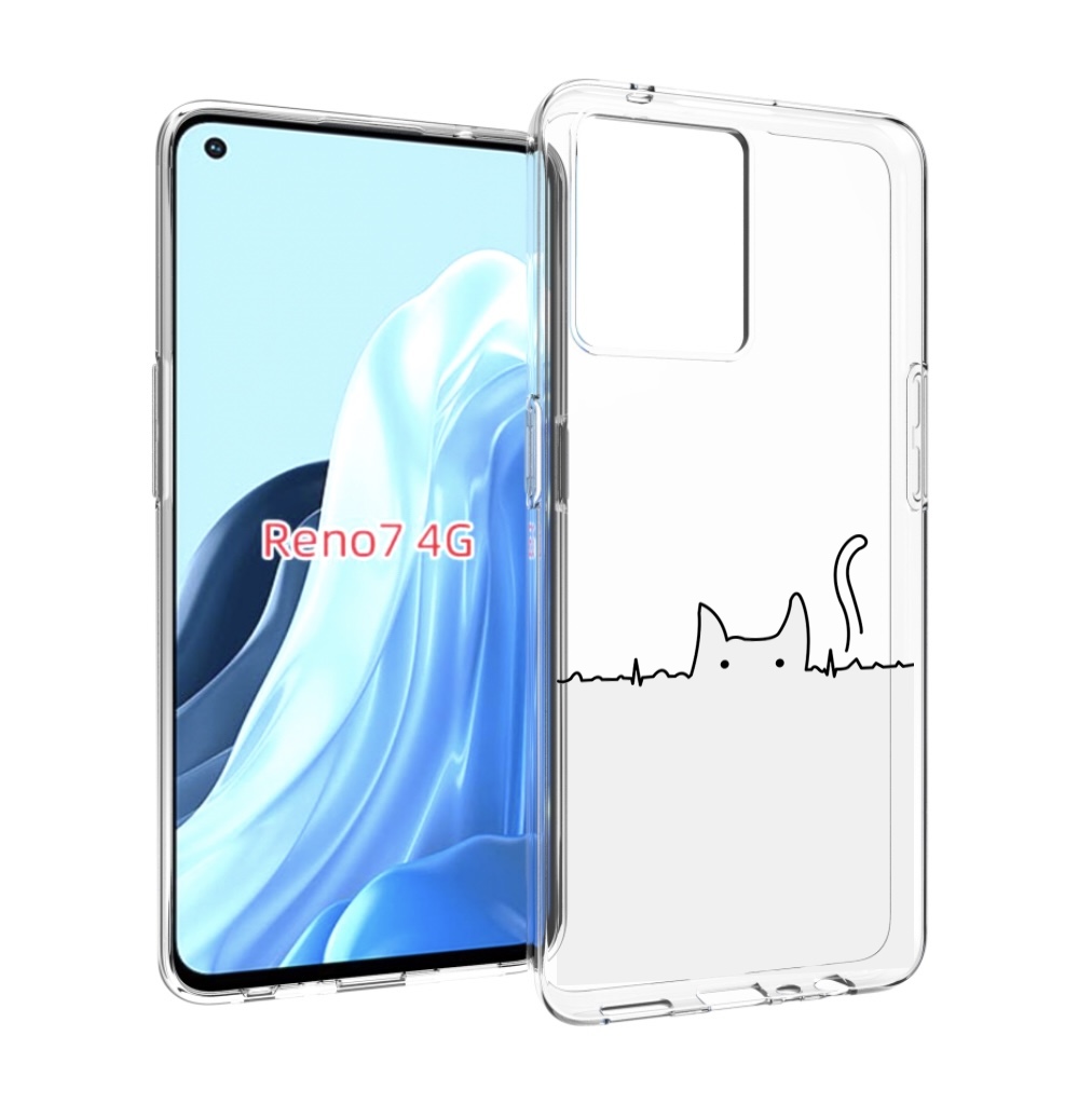 

Чехол MyPads кот-музыкальный для OPPO RENO 7 4G, Прозрачный, Tocco