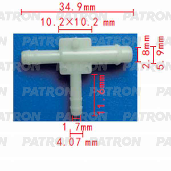 Тройник Chrysler применяемость: соединитель трубок PATRON p370816 100036013115