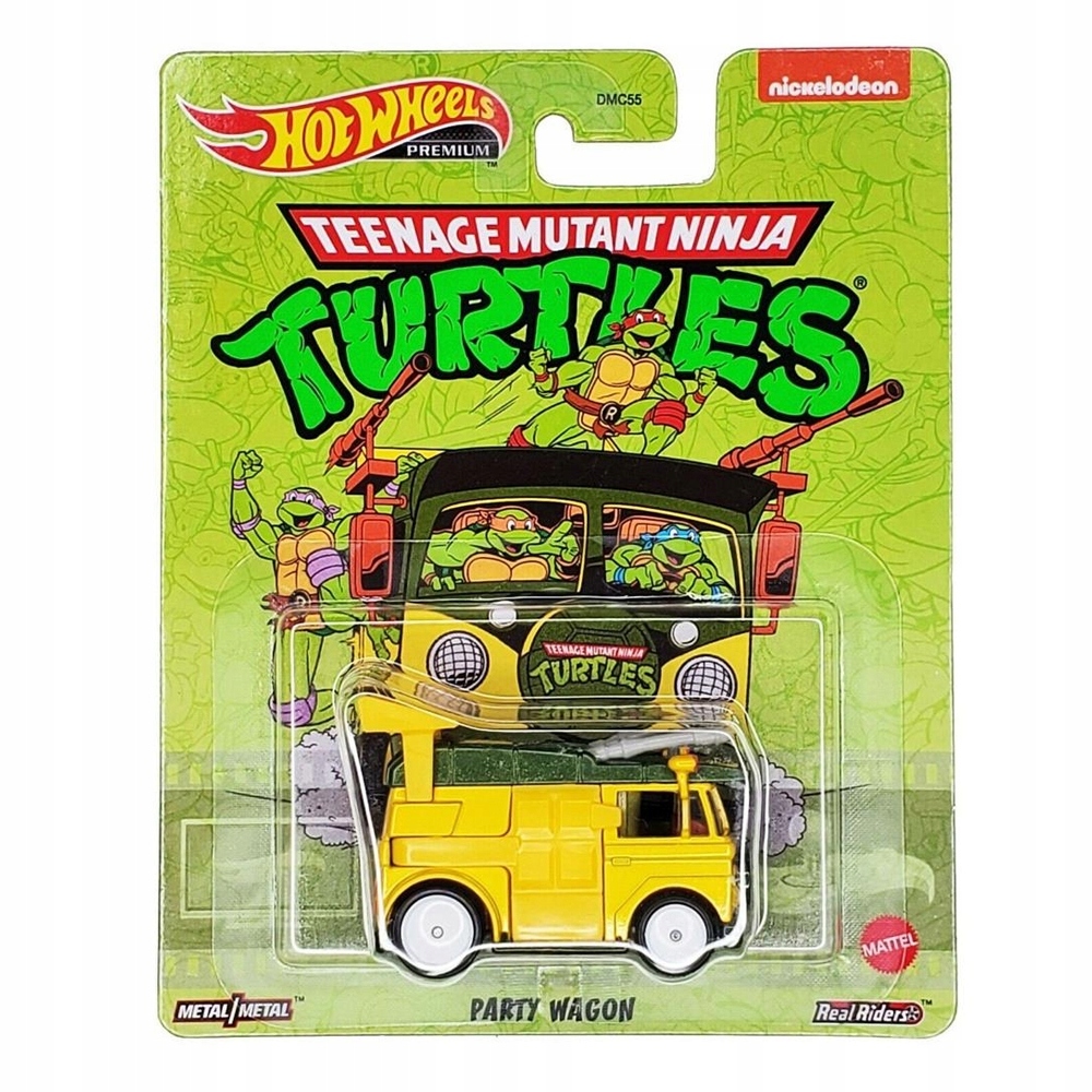 

Машинка Hot Wheels Premium Черепашки-ниндзя Вагон для вечеринок GJR50, Желтый