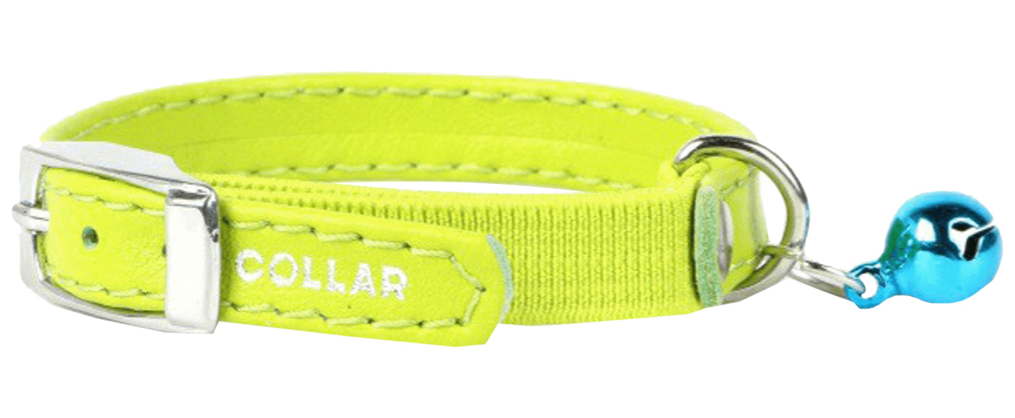 

Ошейник для кошек Collar Glamour с резинкой зеленый 200х9 мм