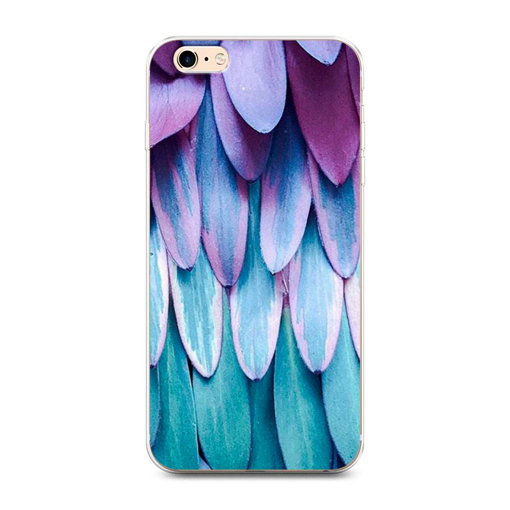 

Чехол на Apple iPhone 6 Plus/6S Plus "Синее перо", Фиолетовый;голубой, 10550-3