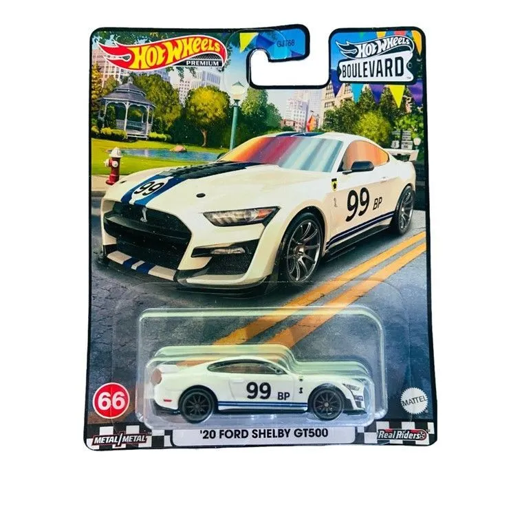 

Машинка игрушка Hot Wheels Premium Boulevard 20 Ford Shelby GT500 HKF14, Белый