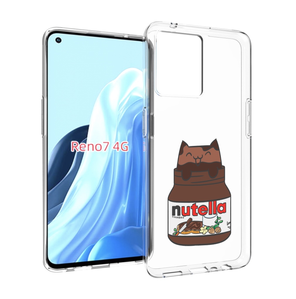 

Чехол MyPads кошечка-в-нутелле для OPPO RENO 7 4G, Прозрачный, Tocco