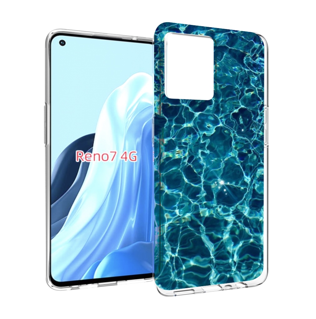 

Чехол MyPads красивая голубая вода для OPPO RENO 7 4G, Прозрачный, Tocco