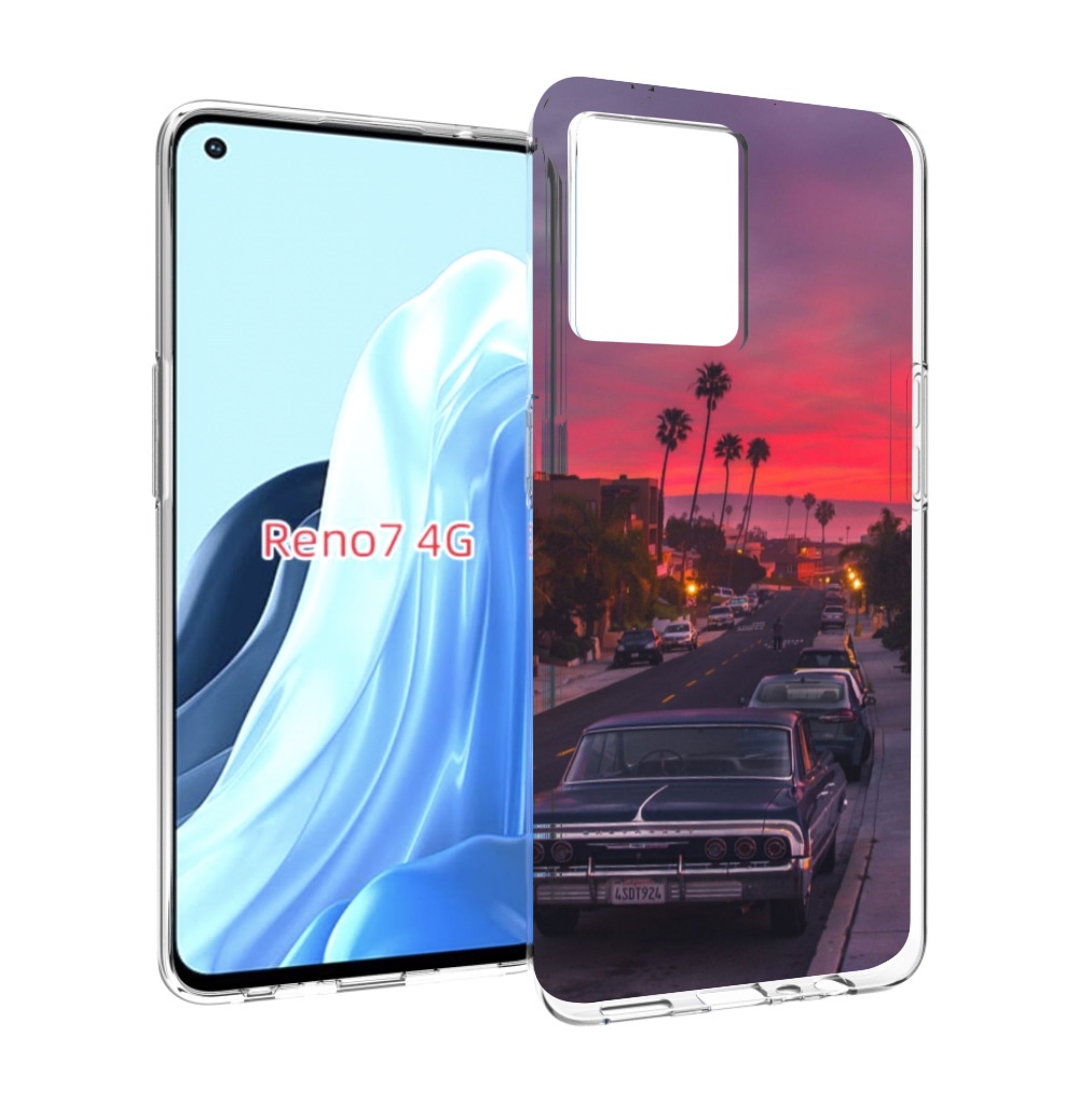 

Чехол MyPads красивая дорога америки для OPPO RENO 7 4G, Прозрачный, Tocco
