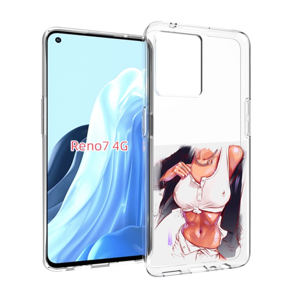 

Чехол MyPads красивая-стройная-модель для OPPO RENO 7 4G, Прозрачный, Tocco