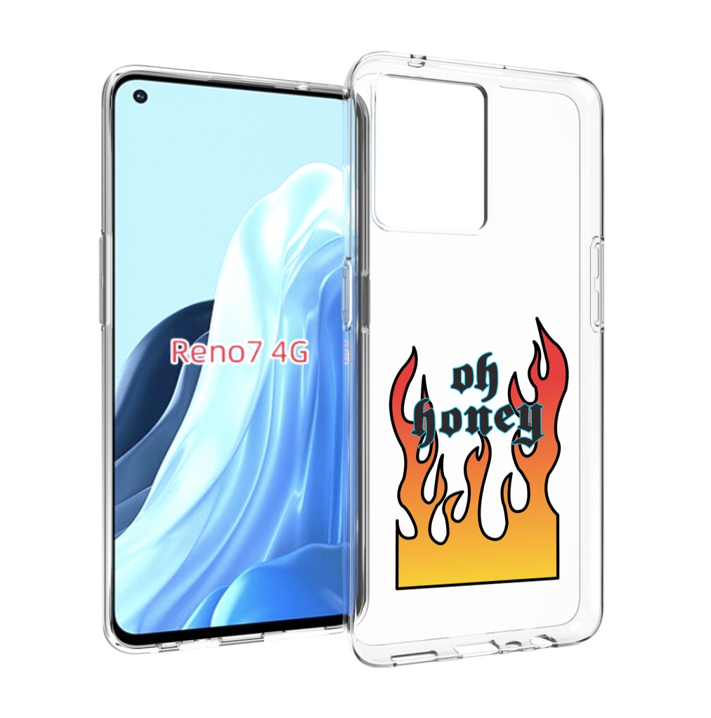 

Чехол MyPads красивое-пламя для OPPO RENO 7 4G, Прозрачный, Tocco