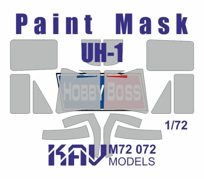 

Окрасочная маска KAV Models 1/72 на UH-1 HobbyBoss M72 072