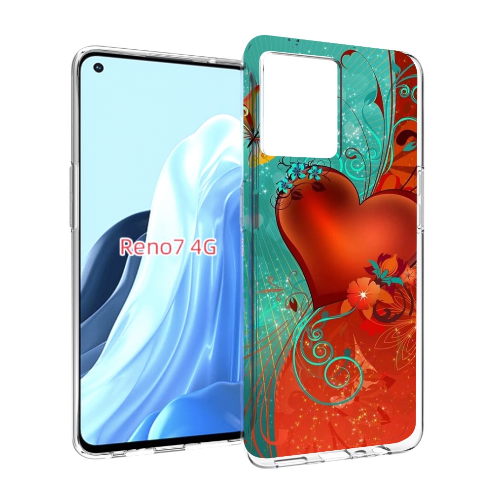 

Чехол MyPads красивые-яркие-сердечки для OPPO RENO 7 4G, Прозрачный, Tocco