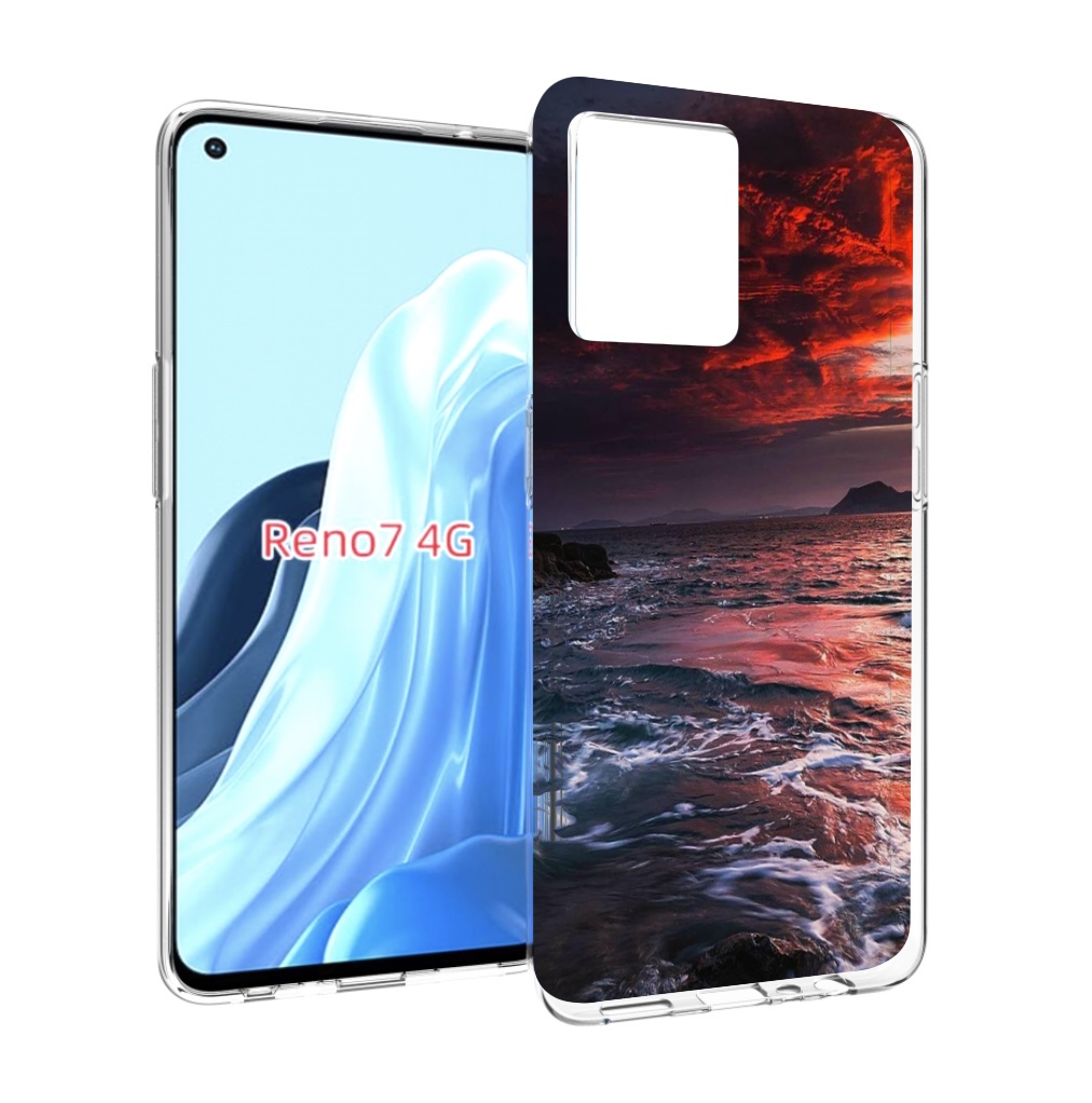 

Чехол MyPads красивый залив для OPPO RENO 7 4G, Прозрачный, Tocco